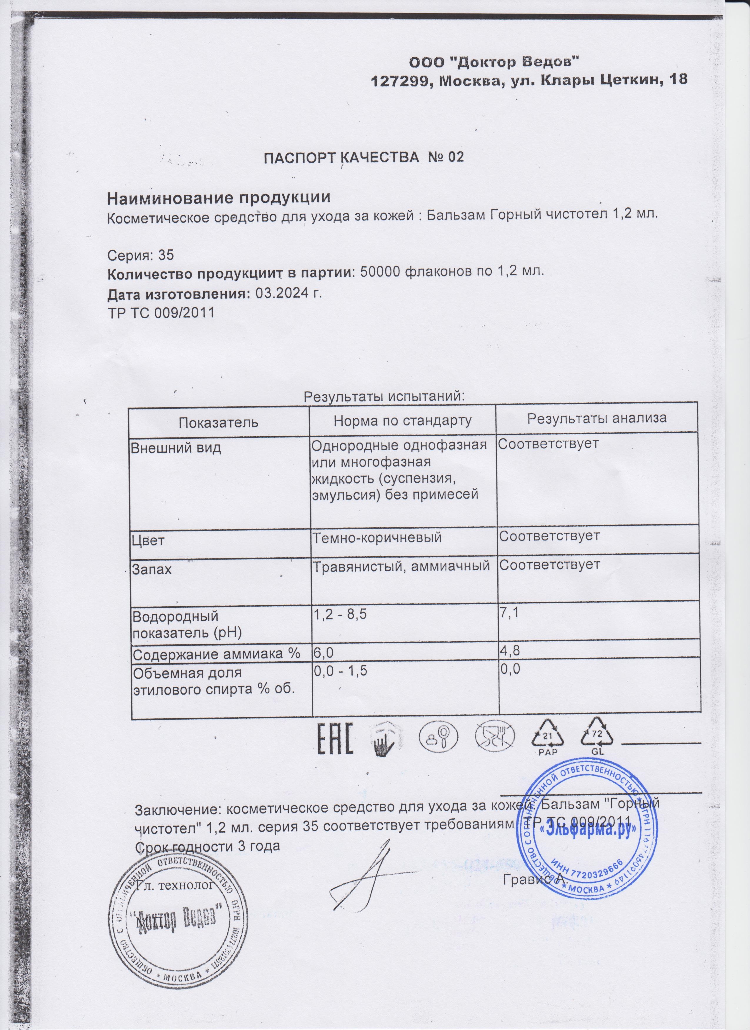 Паспорт №032024